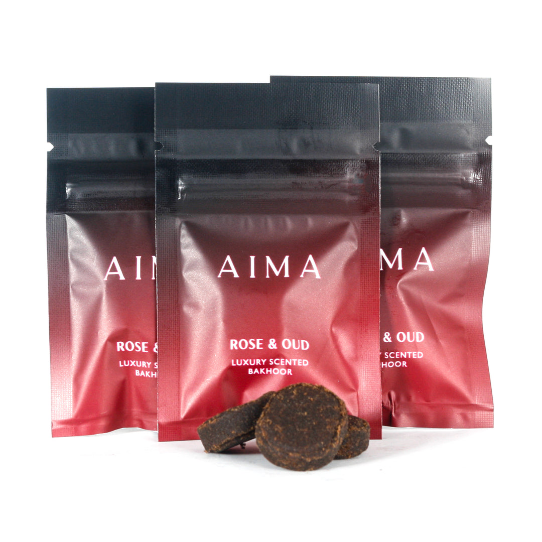 Bakhour Rocks Bakhoor Bricks (x15) and Burner Designer Inspired Gift Set – AIMA