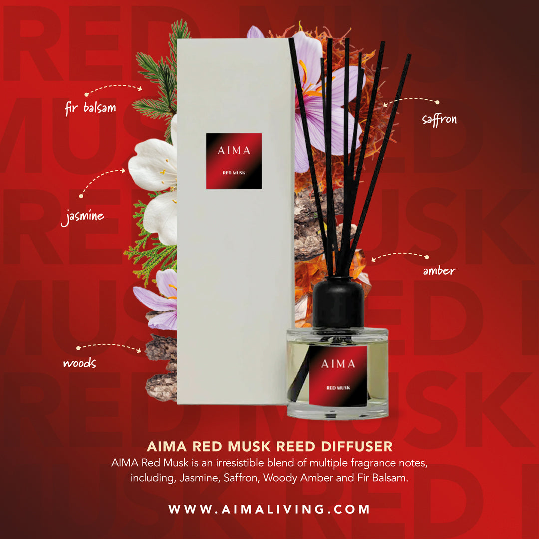 Baccarat Rouge Inspired Reed Diffuser in Red Musk